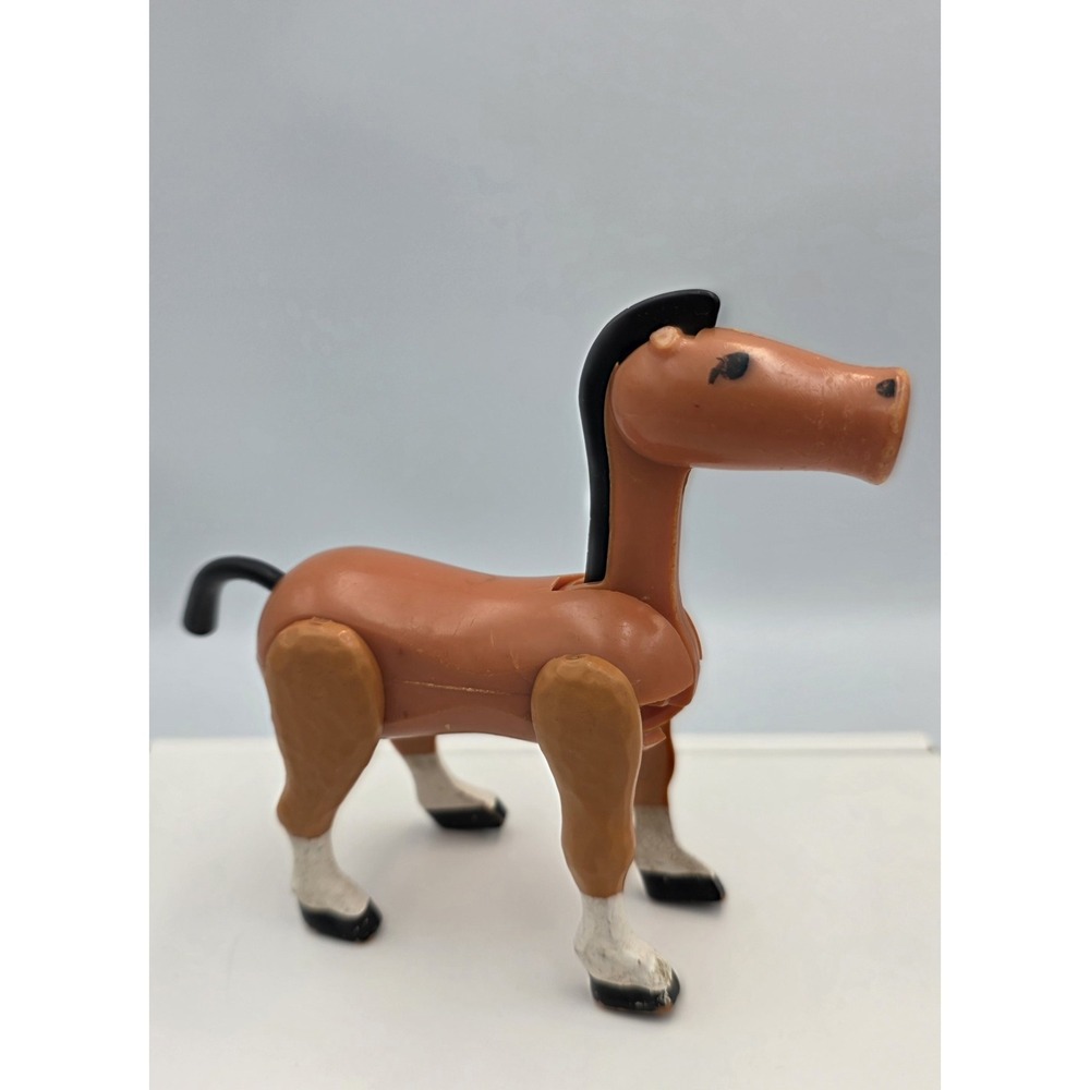 Vintage Fisher Price Little People 993 Castle Brown Horse Made In Hong Kong
